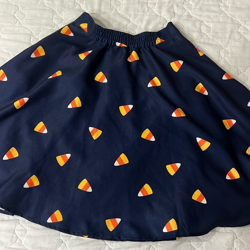 ModCloth Candy Corn Skater Skirt